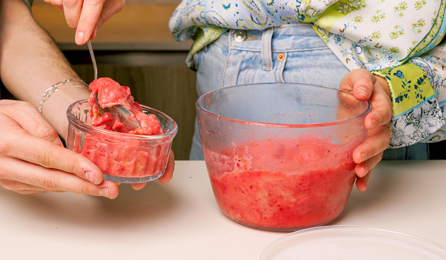 Nice cream aux fraises et framboises