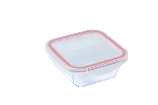 Square glass dish with watertight lid - Cook & Go