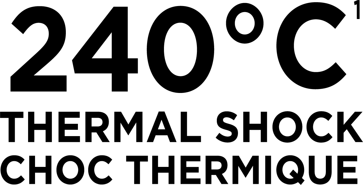 High thermal shock resistance