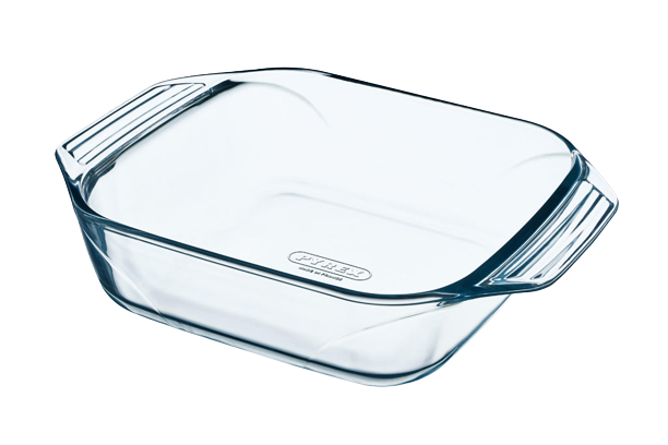 Square glass baking dish easy grip 29x23 cm - Irresistible