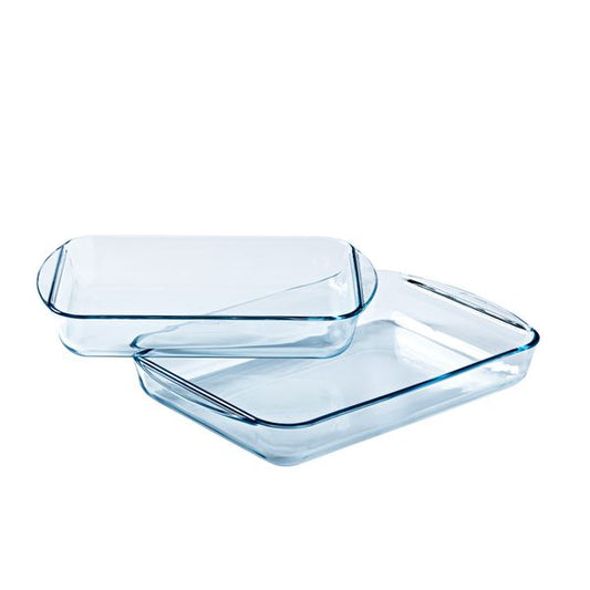 HARD BUNDLE Set of 2 rectangular lasagne dishes