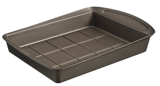 Metal brownie mould with easy grip 28 x 22 cm - asimetriA