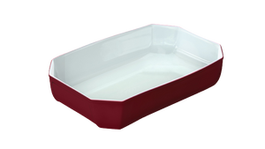  Pyrex® Color's Piatto rettangolare in vetro 33x22 cm