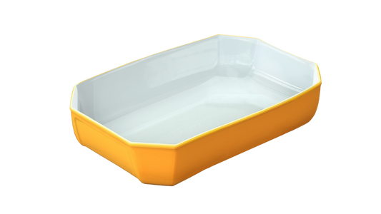  Pyrex® Color's Piatto rettangolare in vetro 33x22 cm