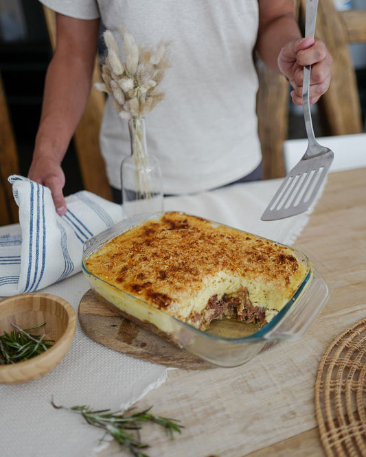 Set van 4 rechthoekige glazen ovenschalen met gemakkelijke greep 27,31 35 en 39 cm - Onweerstaanbaar