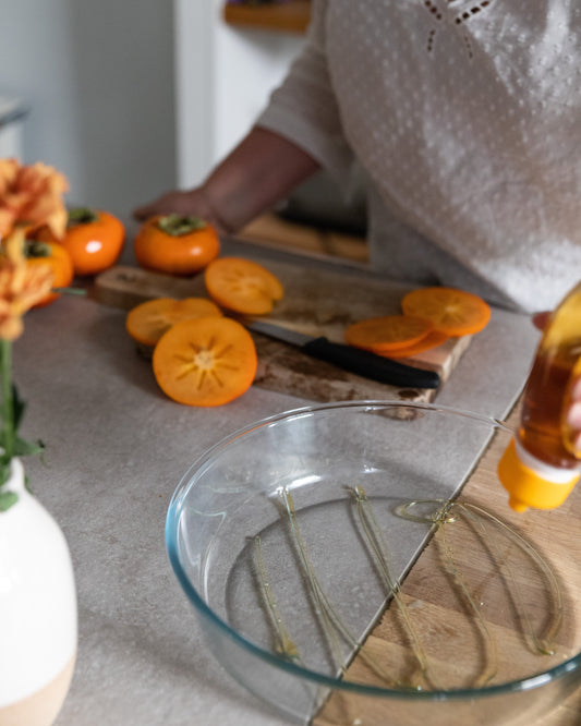 Set di 2 stampi per pasticceria - Stampo per crostata da 26 cm + stampo per crostata in vetro da 28 cm - Bake & Enjoy