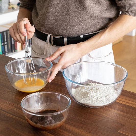 Set of 3 glass preparation bowls - Classic