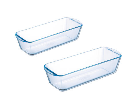 Set of 2 glass cake moulds 28 cm and 31 cm - Cake Party