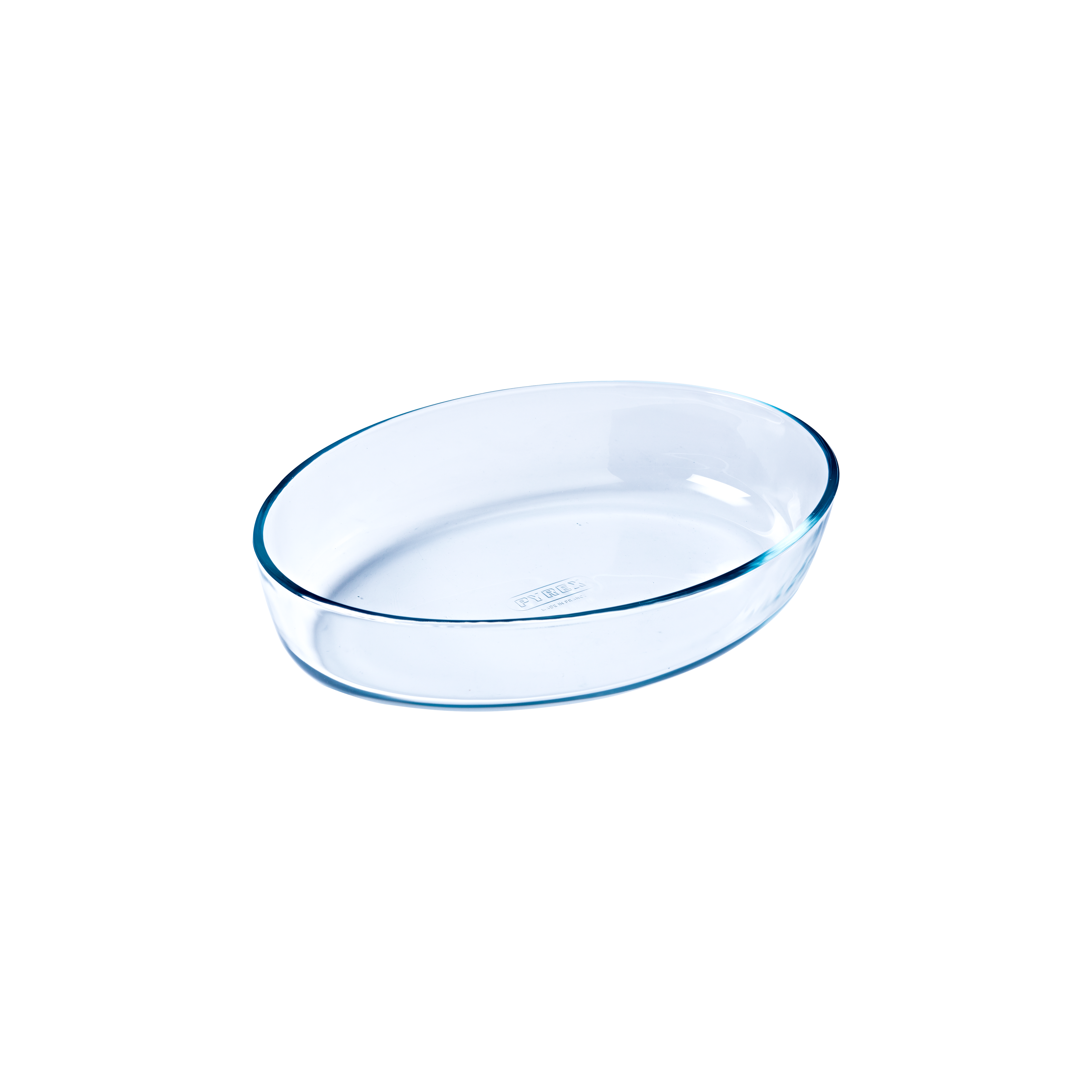 Oval glass baking dish