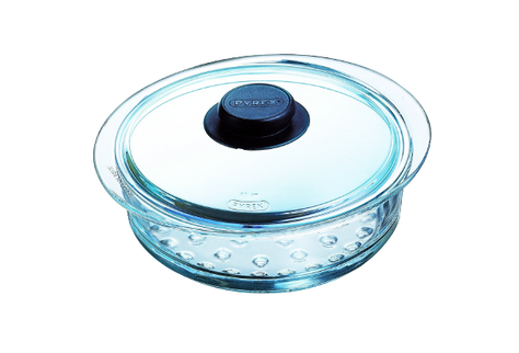 Steam cooking - Steam basket and glass lid set