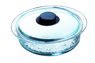 Steam cooking - Steam basket and glass lid set